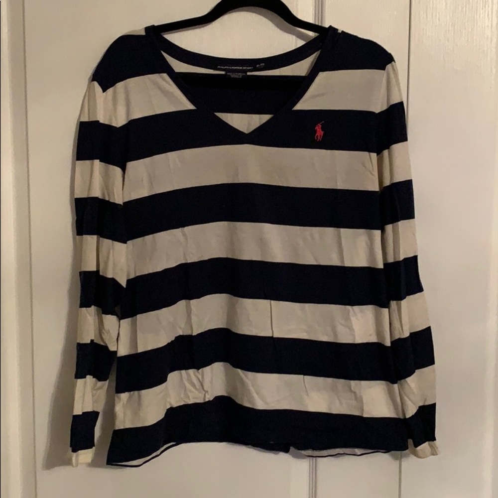 Ralph Lauren Sport XL striped long sleeve tee